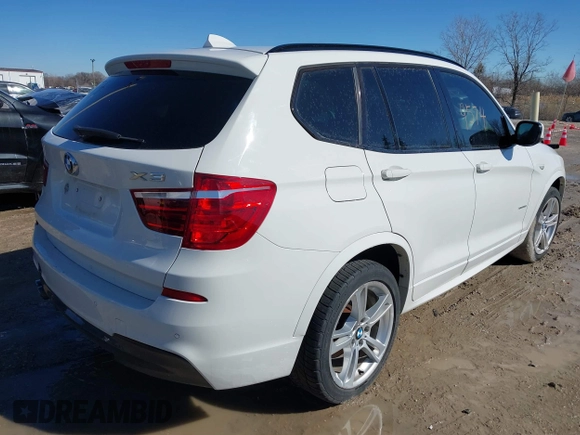 2013 BMW X3 xDrive35i with VIN 5UXWX7C50DL980497, listed as a IAAI auction lot 41729574 with Not Provided miles and . Bid and sale history available at DreamBid. Image 4.