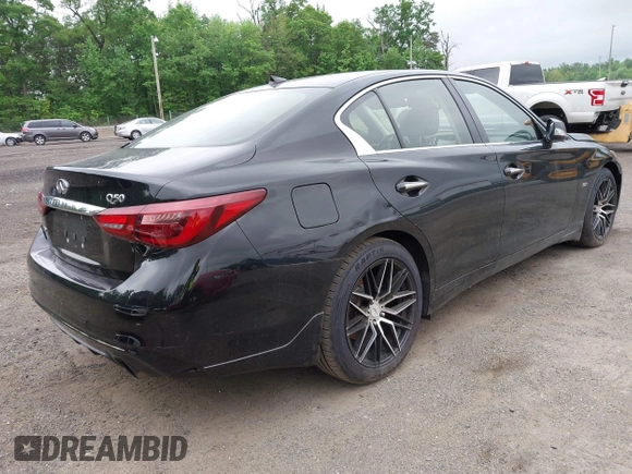 2018 Infiniti Q50 3.0t LUXE with VIN JN1EV7AR3JM438408, listed as a IAAI auction lot 42196488 with 134,519 mi miles. Bid and sale history available at carsss.com. Image 4.