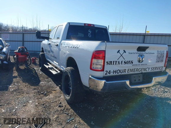 2022 Ram 2500 Tradesman with VIN 3C6UR5CJ5NG356107, listed as a IAAI auction lot 41386614 with 1 mi miles. Bid and sale history available at carsss.com. Image 3.