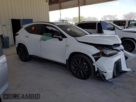 2024 Lexus NX 350 F Sport with VIN 2T2KGCEZ5RC041509, listed as a Copart auction lot 55049175 with Not provided miles and Salvage title. Bid and sale history available at DreamBid. Image 4.