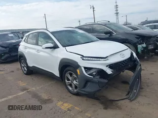 2023 Hyundai Kona SEL with VIN KM8K62AB8PU967862, listed as a IAAI auction lot 41467566 with 51,757 mi miles. Bid and sale history available at carsss.com. Image 1.