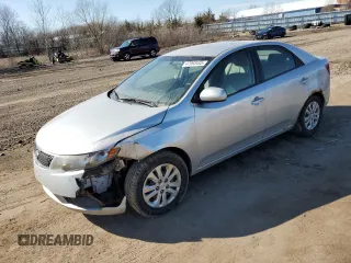 2012 Kia Forte LX with VIN KNAFT4A22C5571955, listed as a Copart auction lot 47993445 with 179,228 mi miles and Salvage Title. Bid and sale history available at carsss.com. Image 1.