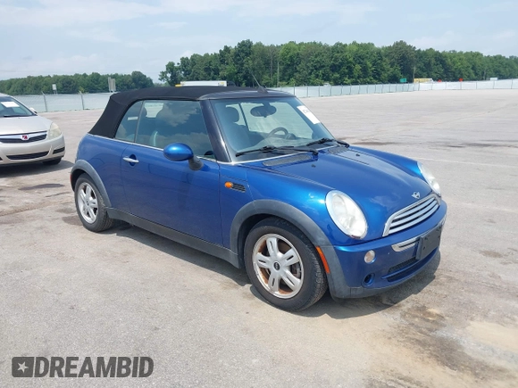 2008 MINI Convertible with VIN WMWRF33568TG18867, listed as a IAAI auction lot 42744033 with 131,586 mi miles and . Bid and sale history available at DreamBid. Image 1.