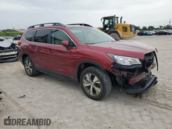 2019 Subaru Ascent Premium with VIN 4S4WMAFD0K3416738, listed as a Copart auction lot 59711005 with 12,751 mi miles and Salvage title. Bid and sale history available at DreamBid. Image 4.
