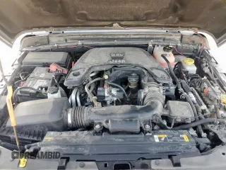 2021 Jeep Wrangler Unlimited Rubicon with VIN 1C4HJXFG0MW616829, listed as a Copart auction lot 61041425 with 128,724 mi miles and Salvage title. Bid and sale history available at DreamBid. Image 12.