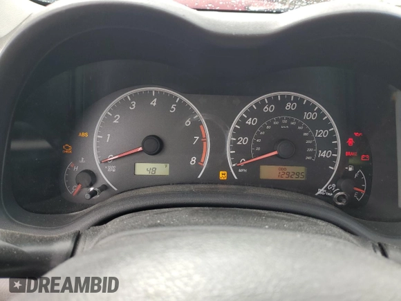 2012 Toyota Corolla L with VIN 5YFBU4EE5CP058978, listed as a Copart auction lot 48637365 with 129,295 mi miles and Clean Title. Bid and sale history available at carsss.com. Image 9.
