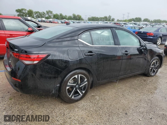2024 Nissan Sentra SV with VIN 3N1AB8CV7RY362241, listed as a Copart auction lot 57990825 with 6,214 mi miles and Salvage title. Bid and sale history available at DreamBid. Image 3.