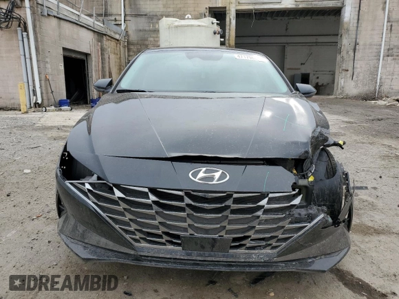 2021 Hyundai Elantra Limited with VIN 5NPLP4AG1MH029012, listed as a Copart auction lot 47179685 with 57,045 mi miles and Salvage Title. Bid and sale history available at DreamBid. Image 5.