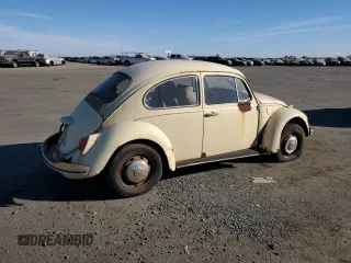 1969 Volkswagen Beetle with VIN 1190494912, listed as a Copart auction lot 75495264 with 67,827 mi miles and Salvage Title. Bid and sale history available at DreamBid. Image 3.