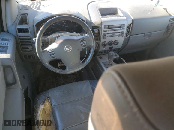 2005 Nissan Titan LE with VIN 1N6AA07B15N555054, listed as a Copart auction lot 42713855 with 213,169 mi miles and Salvage Title. Bid and sale history available at carsss.com. Image 8.