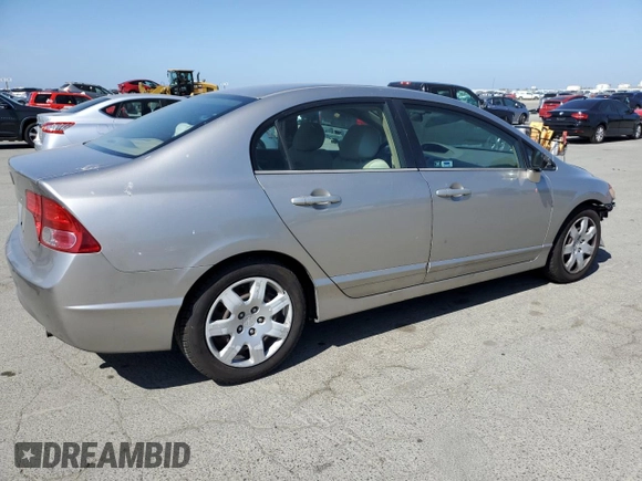 2006 Honda Civic LX with VIN 1HGFA16526L040928, listed as a Copart auction lot 56055025 with 225,209 mi miles and Salvage Title. Bid and sale history available at DreamBid. Image 3.