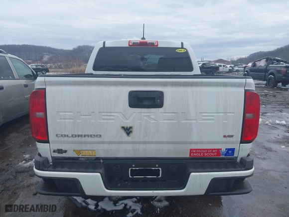 2021 Chevrolet Colorado 4WD Work Truck with VIN 1GCGTBEN5M1291133, listed as a IAAI auction lot 41562636 with 102,721 mi miles. Bid and sale history available at carsss.com. Image 17.