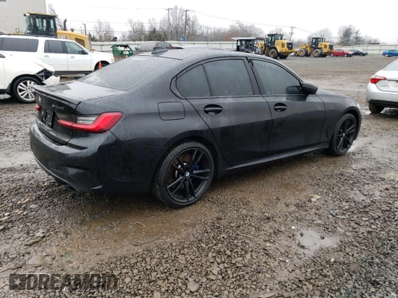 2020 BMW 3 Series M340i xDrive with VIN WBA5U9C01LFH10388, listed as a Copart auction lot 43250155 with Not Provided miles and Salvage Title. Bid and sale history available at DreamBid. Image 3.