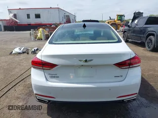 2015 Hyundai Genesis 3.8L with VIN KMHGN4JE0FU055255, listed as a IAAI auction lot 42123154 with 48,130 mi miles and . Bid and sale history available at DreamBid. Image 17.