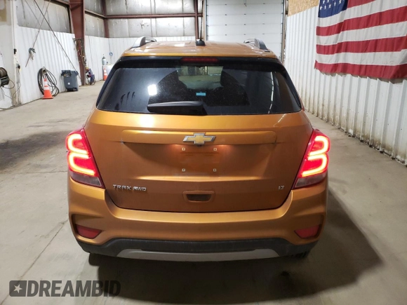 2017 Chevrolet Trax LT z VIN 3GNCJPSB1HL160914, wystawiony jako Copart lot #58673105 z przebiegiem 64 853 mil mil oraz Szkoda całkowita • Salvage title. Historia ofert i sprzedaży dostępna na DreamBid. Obrazek 6.