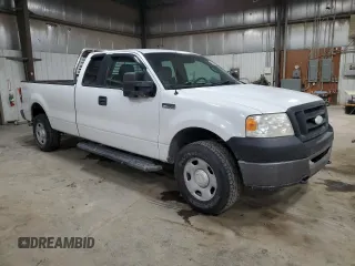 2007 Ford F-150 XL with VIN 1FTVX14527NA78614, listed as a Copart auction lot 45945555 with 297,404 mi miles and Salvage Title. Bid and sale history available at carsss.com. Image 4.