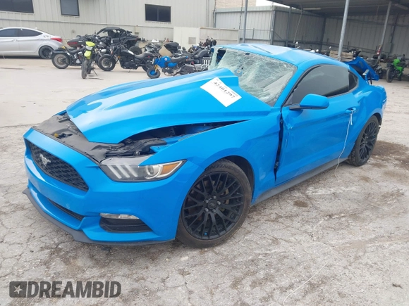 2017 Ford Mustang V6 with VIN 1FA6P8AMXH5228856, listed as a IAAI auction lot 42401297 with Not provided miles and . Bid and sale history available at DreamBid. Image 2.