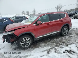2019 Hyundai Santa Fe Preferred z VIN 5NMS3CAA7KH115061, wystawiony jako Copart lot #46473095 z przebiegiem 94 430 mil mil oraz Szkoda całkowita • Salvage title. Historia ofert i sprzedaży dostępna na DreamBid. Obrazek 1.
