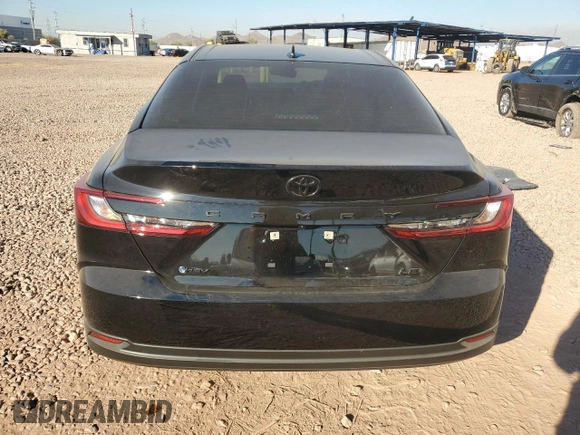 2025 Toyota Camry LE with VIN 4T1DAACK0SU076293, listed as a Copart auction lot 87006194 with 1,607 mi miles and Salvage Title. Bid and sale history available at carsss.com. Image 6.