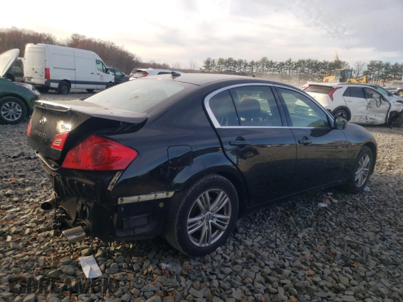 2012 Infiniti G25 x with VIN JN1DV6AR2CM860968, listed as a Copart auction lot 81557454 with 165,239 mi miles and Salvage Title. Bid and sale history available at DreamBid. Image 3.