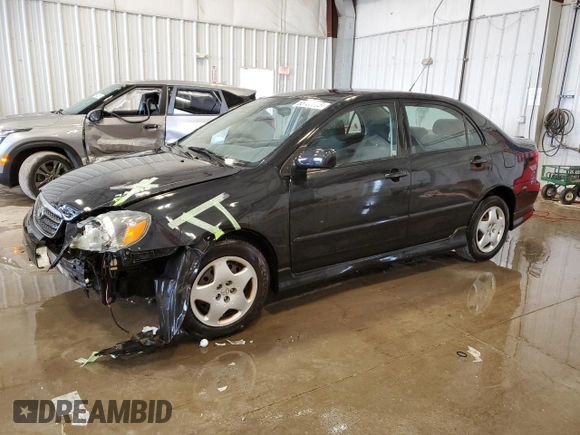 2007 Toyota Corolla CE with VIN 1NXBR32EX7Z861600, listed as a Copart auction lot 55128525 with 70,007 mi miles and Non Repairable. Bid and sale history available at carsss.com. Image 1.