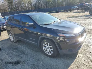 2017 Jeep Cherokee Sport with VIN 1C4PJLAB6HD231650, listed as a Copart auction lot 45151455 with 104,243 mi miles and Salvage Title. Bid and sale history available at carsss.com. Image 4.