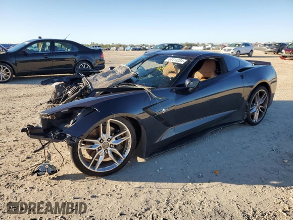 2015 Chevrolet Corvette Z51 2LT with VIN 1G1YK2D7XF5113507, listed as a Copart auction lot 84413284 with 0 mi miles and Non Repairable. Bid and sale history available at carsss.com. Image 1.