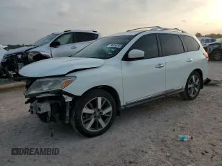 2014 Nissan Pathfinder S z VIN 5N1AR2MN9EC706705, wystawiony jako Copart lot #55018155 z przebiegiem 123 466 mil mil oraz Szkoda całkowita • Salvage title. Historia ofert i sprzedaży dostępna na DreamBid. Obrazek 1.