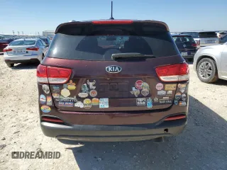 2017 Kia Sorento LX with VIN 5XYPGDA32HG193056, listed as a Copart auction lot 45676215 with 120,100 mi miles and Salvage Title. Bid and sale history available at carsss.com. Image 6.