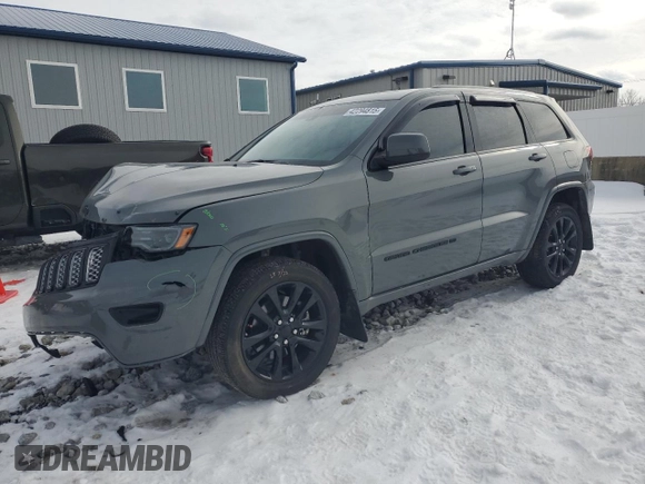 2022 Jeep Grand Cherokee WK Laredo X with VIN 1C4RJFAG0NC112452, listed as a Copart auction lot 42294815 with 34,787 mi miles and Salvage Title. Bid and sale history available at carsss.com. Image 1.