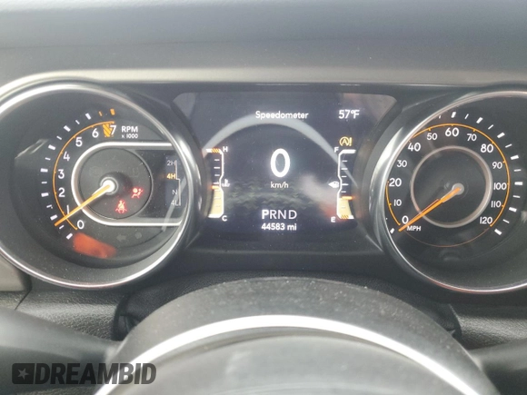 2021 Jeep Gladiator Sport S with VIN 1C6JJTAG0ML508141, listed as a Copart auction lot 48890065 with 44,583 mi miles and Salvage title. Bid and sale history available at DreamBid. Image 9.
