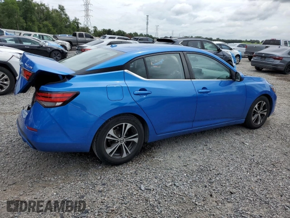 2021 Nissan Sentra SV with VIN 3N1AB8CV0MY216370, listed as a Copart auction lot 62874555 with 97,230 mi miles and Non repairable. Bid and sale history available at DreamBid. Image 3.