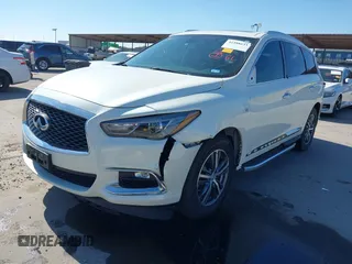 2017 Infiniti QX60 with VIN 5N1DL0MN8HC555993, listed as a IAAI auction lot 41588633 with 131,287 mi miles. Bid and sale history available at carsss.com. Image 2.