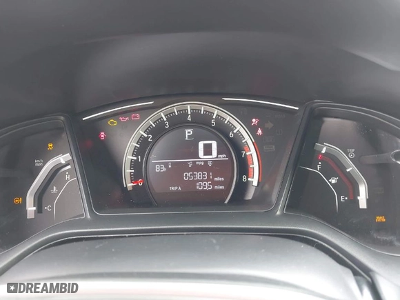 2017 Honda Civic Coupe LX with VIN 2HGFC4B53HH311772, listed as a IAAI auction lot 41896112 with 53,831 mi miles. Bid and sale history available at carsss.com. Image 7.