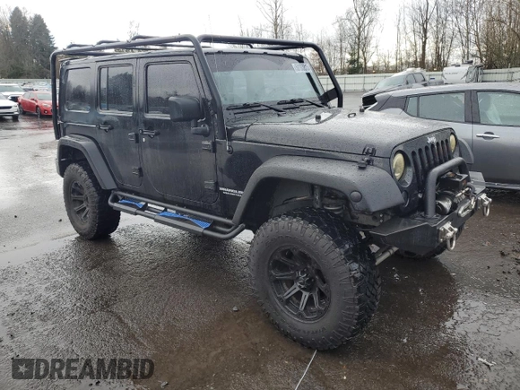 2008 Jeep Wrangler Unlimited Rubicon with VIN 1J4GA69188L642528, listed as a Copart auction lot 50103815 with 165,703 mi miles and Salvage Title. Bid and sale history available at carsss.com. Image 4.