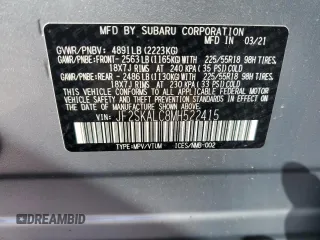2021 Subaru Forester Special Sports with VIN JF2SKALC8MH522415, listed as a Copart auction lot 52174315 with 79,882 mi miles and Salvage title. Bid and sale history available at DreamBid. Image 13.
