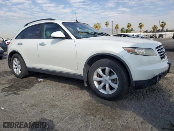 2005 Infiniti FX35 with VIN JNRAS08W75X218197, listed as a Copart auction lot 70484194 with 153,426 mi miles and Salvage Title. Bid and sale history available at carsss.com. Image 4.