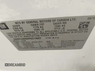2015 Chevrolet Equinox LT with VIN 2GNFLGEK6F6374687, listed as a IAAI auction lot 41779165 with 192,248 mi miles. Bid and sale history available at carsss.com. Image 9.