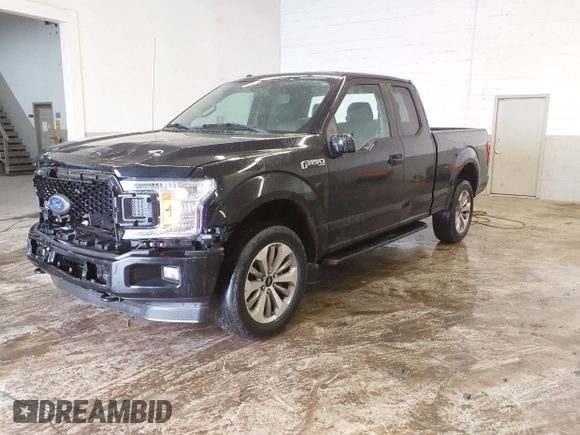 2018 Ford F-150 XL with VIN 1FTEX1EP1JKE74560, listed as a IAAI auction lot 41531539 with 54,558 mi miles and . Bid and sale history available at DreamBid. Image 22.