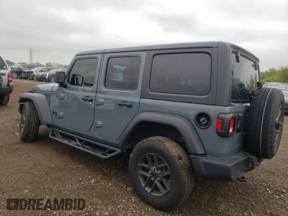 2024 Jeep Wrangler Sport S with VIN 1C4PJXDG1RW305304, listed as a Copart auction lot 57555635 with 5,705 mi miles and Salvage title. Bid and sale history available at DreamBid. Image 2.
