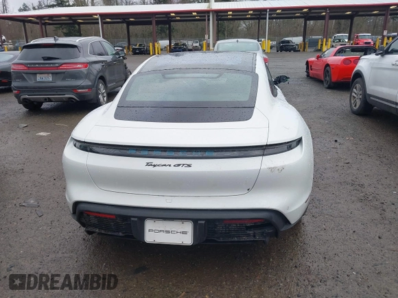 2024 Porsche Taycan GTS with VIN WP0AD2Y13RSA47237, listed as a IAAI auction lot 41557327 with 6,572 mi miles and . Bid and sale history available at DreamBid. Image 16.