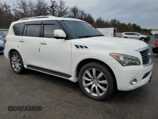 2013 Infiniti QX56 with VIN JN8AZ2NE6D9060512, listed as a Copart auction lot 82488344 with 139,191 mi miles and Clean Title. Bid and sale history available at carsss.com. Image 4.