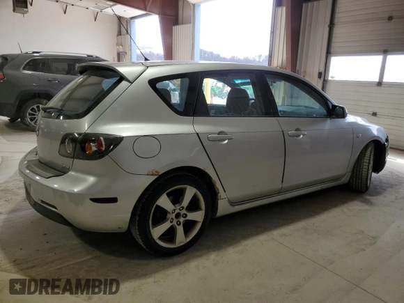 2005 Mazda 3 s with VIN JM1BK143951306838, listed as a Copart auction lot 52993885 with 202,423 mi miles and Salvage Title. Bid and sale history available at carsss.com. Image 3.