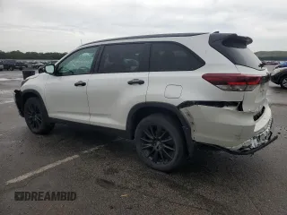 2019 Toyota Highlander SE with VIN 5TDJZRFH3KS975667, listed as a Copart auction lot 62555355 with 40,912 mi miles and Salvage title. Bid and sale history available at DreamBid. Image 2.