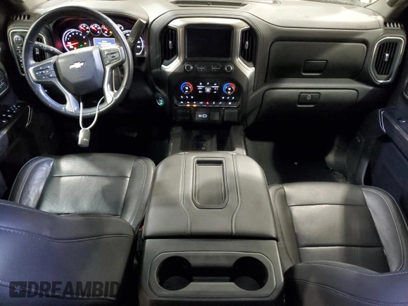 2020 Chevrolet Silverado 1500 LTZ with VIN 3GCUYGED7LG372739, listed as a Copart auction lot 50823385 with 57,607 mi miles and Salvage Title. Bid and sale history available at DreamBid. Image 8.