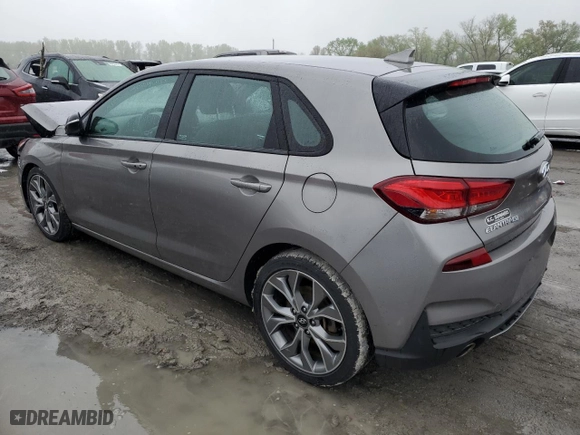 2020 Hyundai Elantra GT N Line with VIN KMHH55LC6LU134981, listed as a Copart auction lot 48463564 with 37,950 mi miles. Bid and sale history available at carsss.com. Image 2.