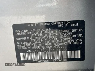 2023 Subaru Forester Premium z VIN JF2SKAEC1PH537355, wystawiony jako IAAI lot #42433904 z przebiegiem 23 984 mil mil oraz . Historia ofert i sprzedaży dostępna na DreamBid. Obrazek 12.