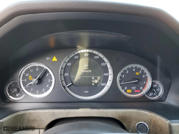 2011 Mercedes-Benz E-Class E 550 Luxury with VIN WDDHF9AB2BA264183, listed as a Copart auction lot 46336995 with 184,659 mi miles and Salvage Title. Bid and sale history available at carsss.com. Image 9.