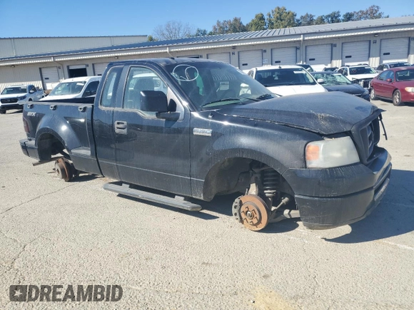 2006 Ford F-150 STX with VIN 1FTRF02216KB75195, listed as a Copart auction lot 76800104 with 171,538 mi miles and Salvage Title. Bid and sale history available at carsss.com. Image 4.