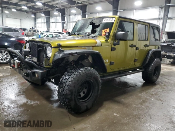 2007 Jeep Wrangler Unlimited X with VIN 1J4GB39177L184300, listed as a Copart auction lot 45992015 with Not provided miles and Non repairable. Bid and sale history available at DreamBid. Image 1.